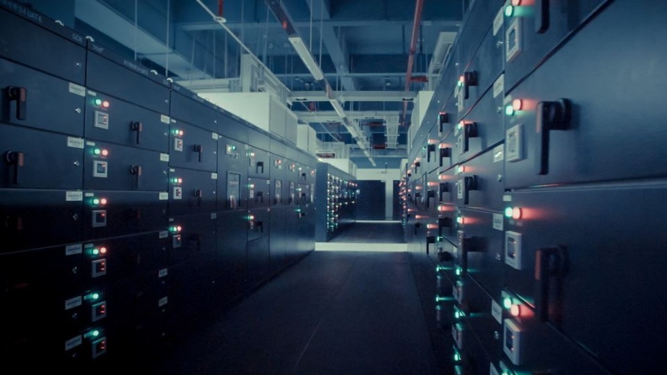 Binnen in datacentrum