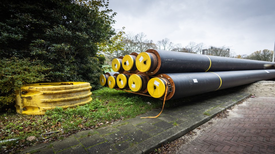 Eind vorig jaar werd in Rijswijk, vlakbij Den Haag, een warmtetransportleiding aangelegd.