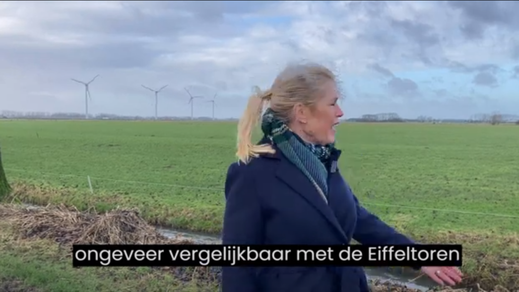 Wethouder Martine de Bas van de gemeente Buren plaatste dinsdag een video waarin ze haar frustratie uitte over de turbines die de provincie Gelderland wil plaatsen.