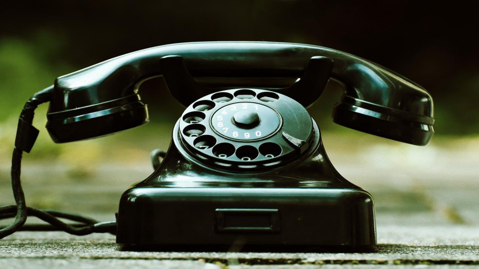 Ouderwetse telefoon