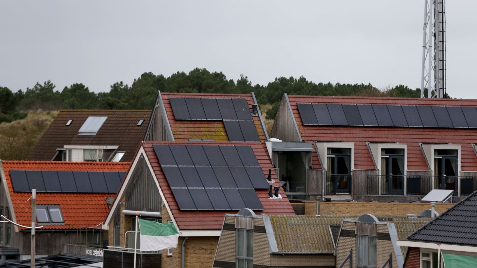 Daken met zonnepanelen