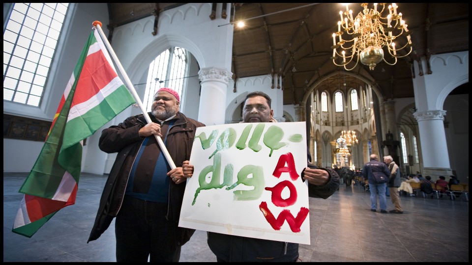 Demonstratie voor volledige AOW Surinamers
