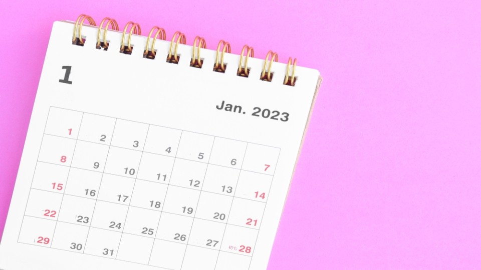 Kalender van januari 2023