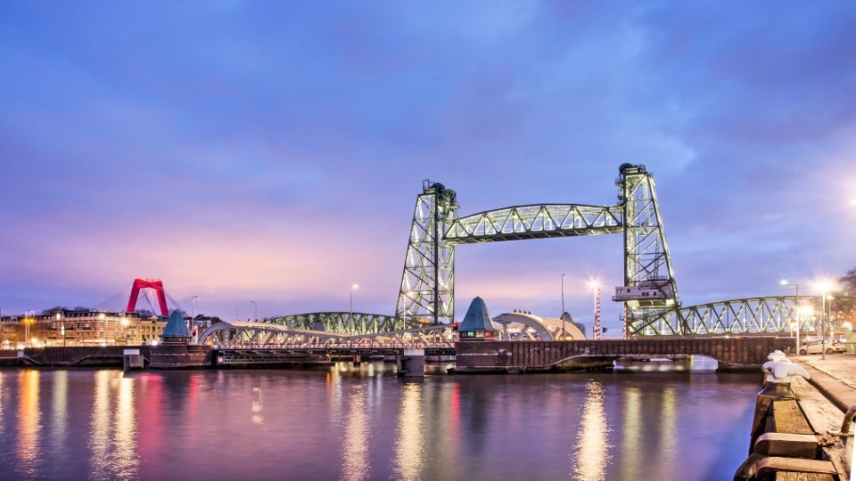 Historische spoorwegbrug De Hef, Rotterdam