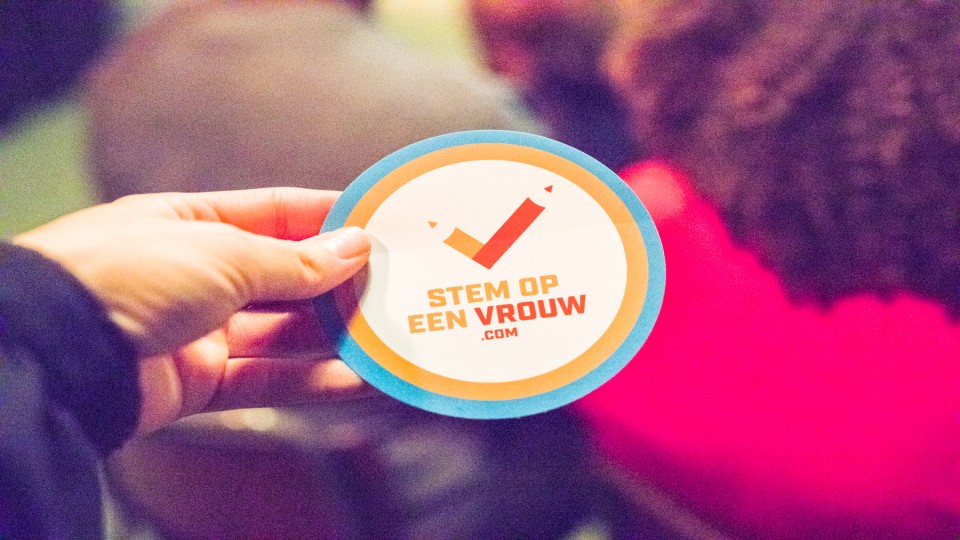 Stem op een vrouw