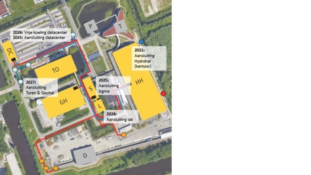 Figuur 2 Masterplan Deltares duurzame koude en warmte met bodemenergie