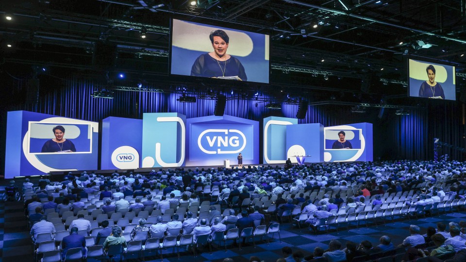 Algemene ledenvergadering VNG in Groningen Vincent Jannink (ANP)