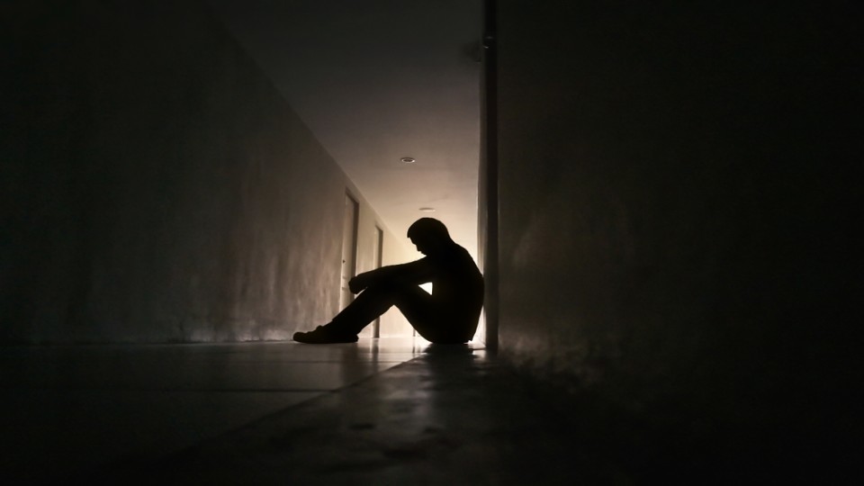 depressieve man