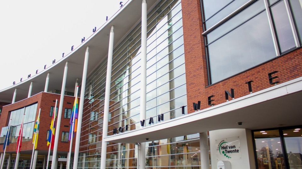 Het gemeentehuis in Goor, een stad in de Overijsselse gemeente Hof van Twente. Foto: Ginopress (ANP)