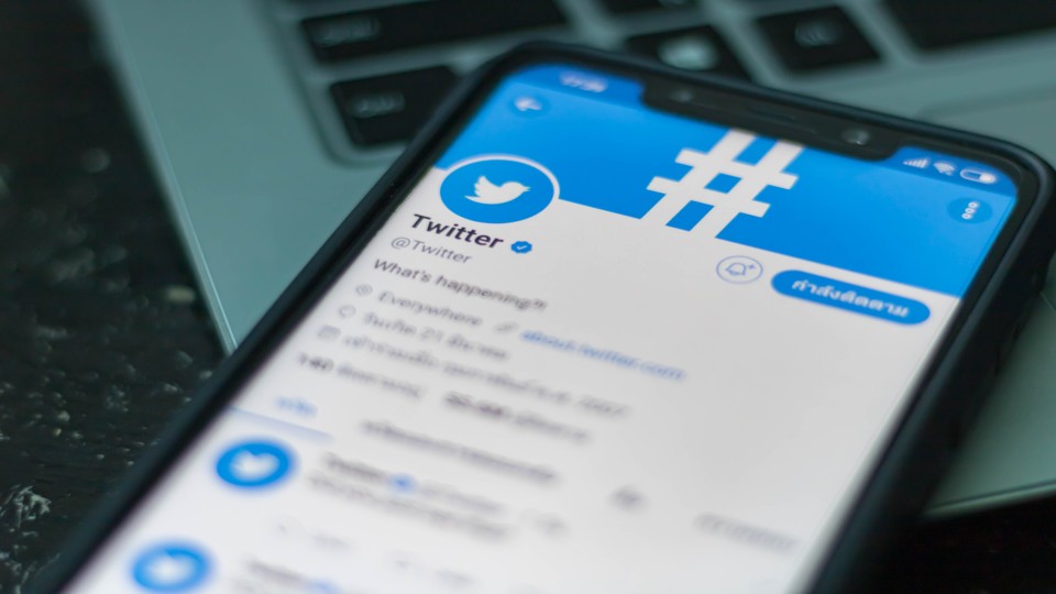 Twitter op mobiele telefoon
