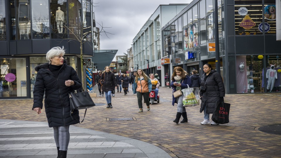 Het winkelcentrum van Zoetermeer.