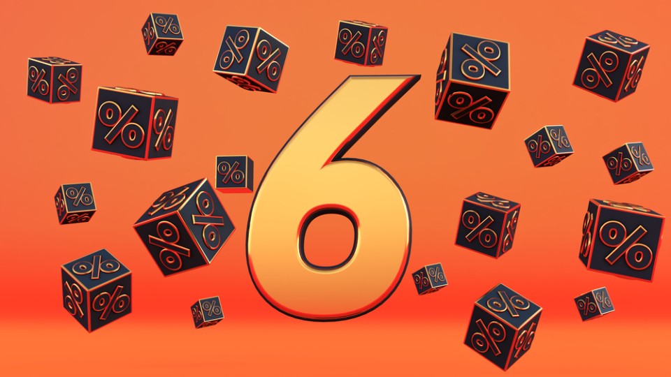 6 procent stijging