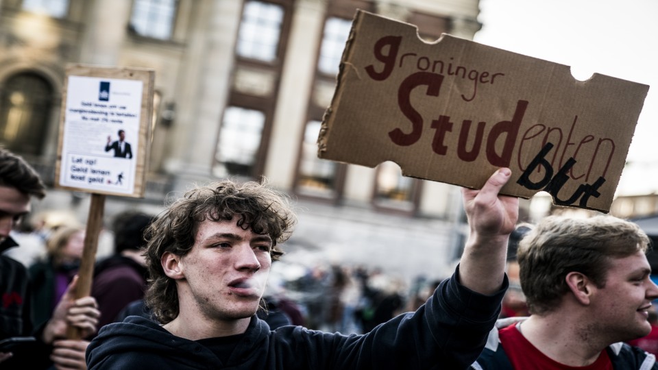 Studenten protesteren