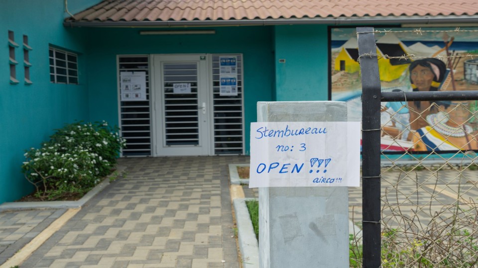 Stembureau op Bonaire