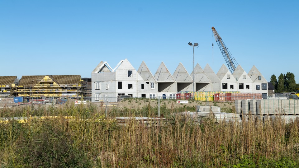 Woningbouw in de Haarlemmermeer in 2019.