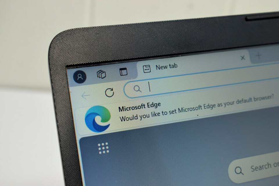 tablet met Microsoft Edge als browser