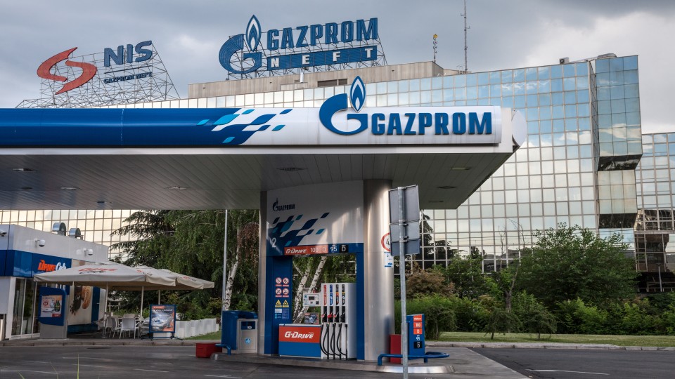 Gazprom tankstation