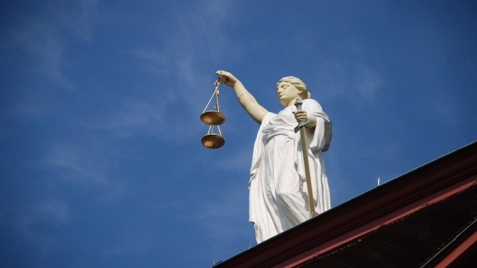 Afbeelding van beeld van vrouwe justitia