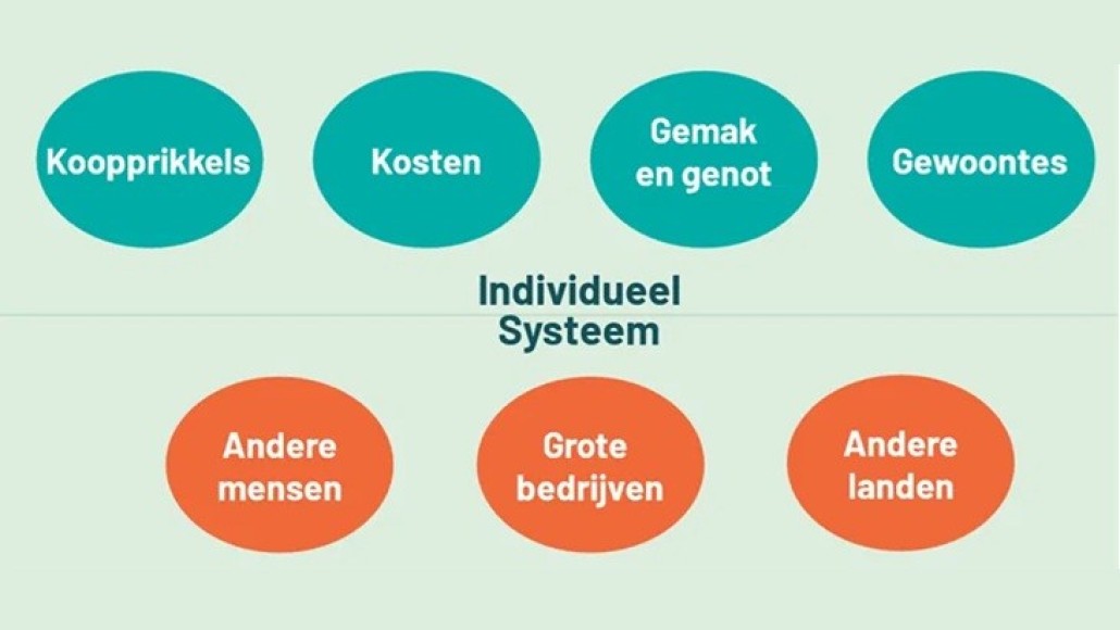 Individuele keuzes versus het systeem