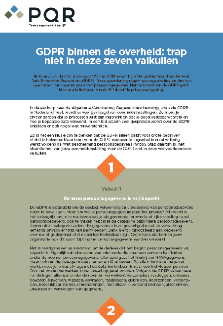 GDPR binnen de overheid: trap niet in deze zeven valkuilen