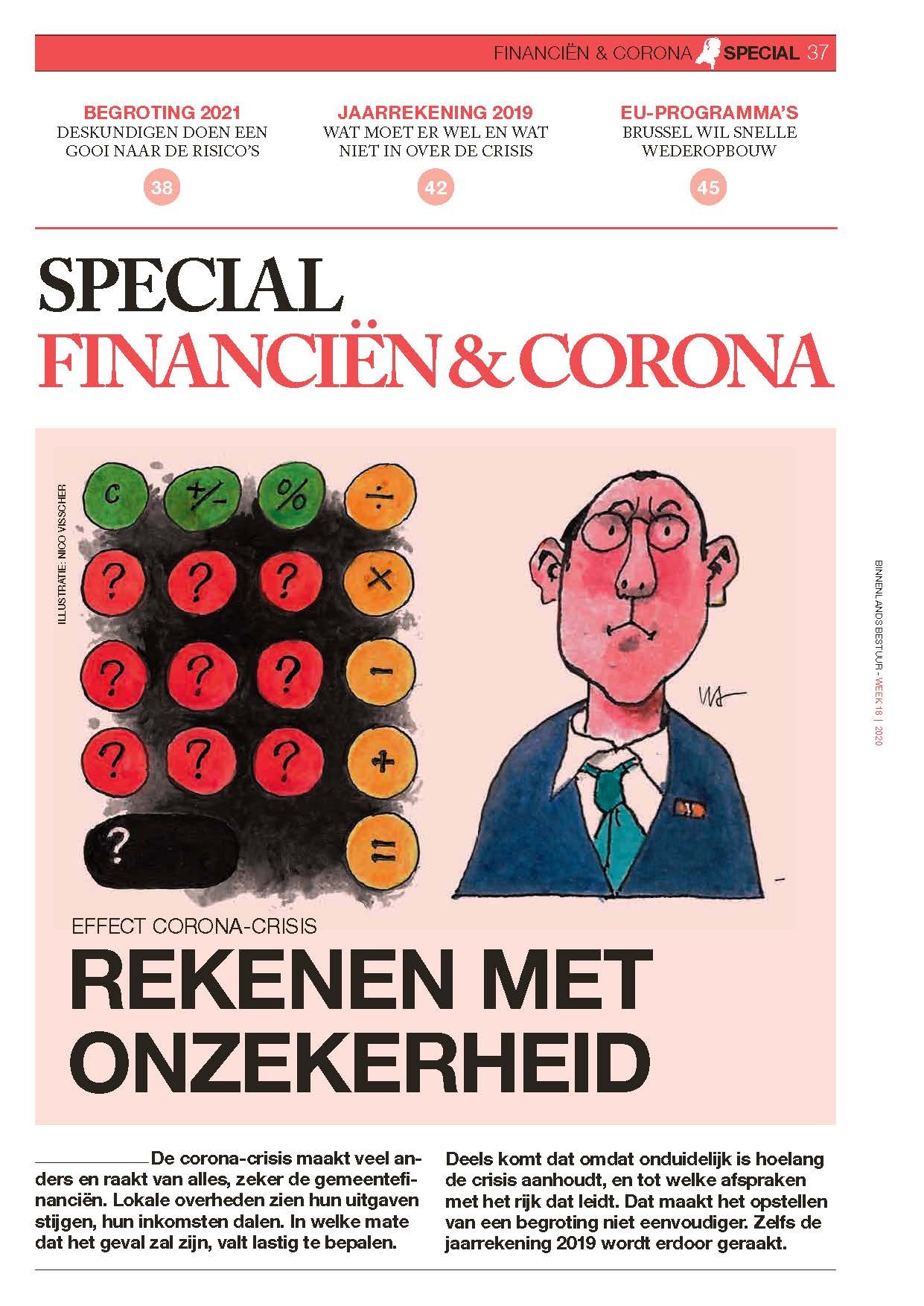 Special financiën & corona: rekenen met onzekerheid
