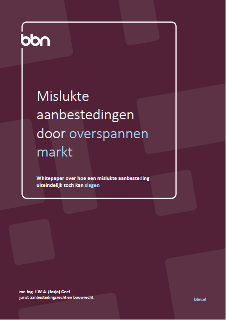 Mislukte aanbestedingen door overspannen markt