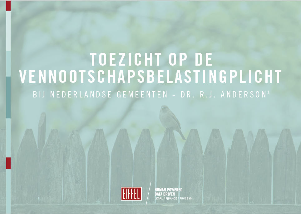 Toezicht op de vennootschapsbelastingplicht bij Nederlandse gemeenten