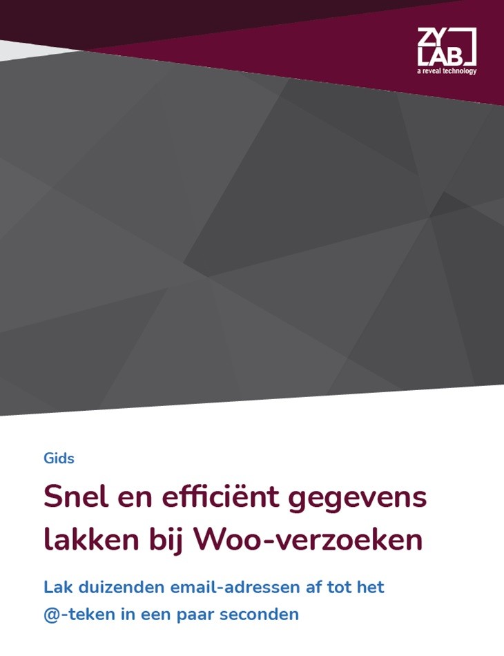 Snel en efficiënt gegevens lakken bij Woo-verzoeken