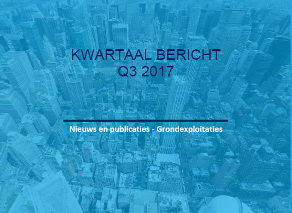 Kwartaalbericht Grondexploitaties 2017 Q3