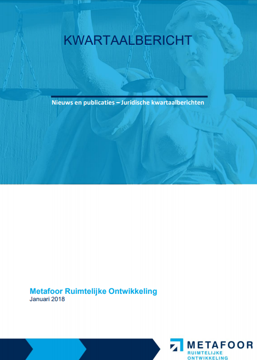 Juridisch kwartaalbericht januari 2018