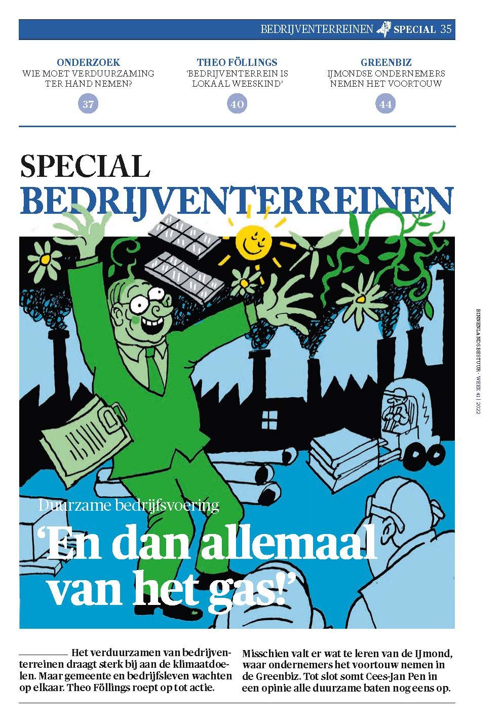 Special bedrijventerreinen: Duurzame bedrijfsvoering