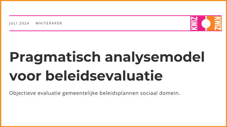 Objectieve evaluatie gemeentelijke beleidsplannen sociaal domein