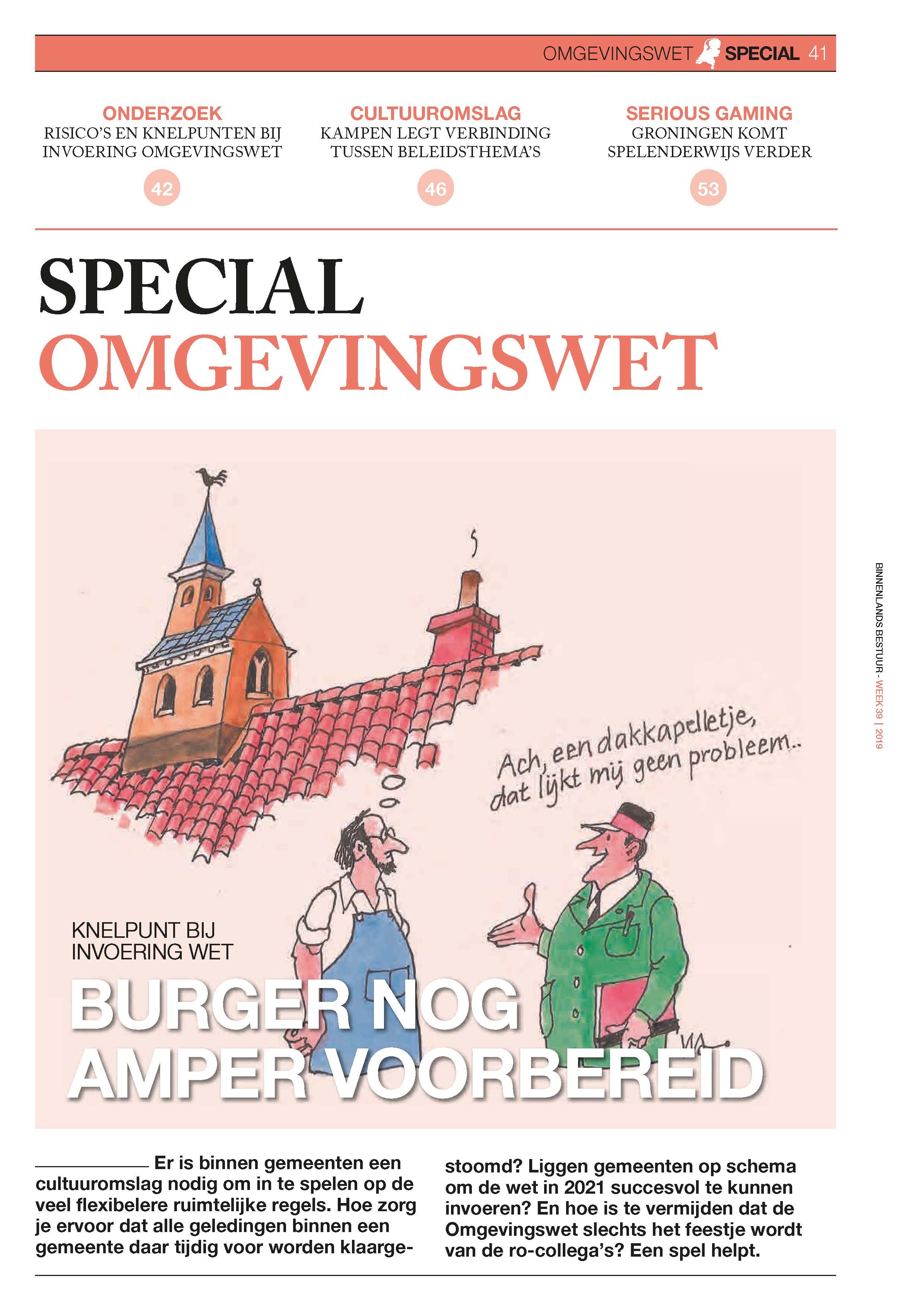Special Omgevingswet 2019: Burger nog amper voorbereid