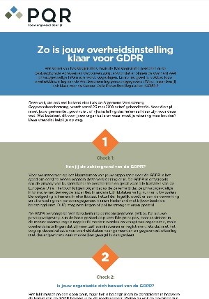 Zo is jouw overheidsinstelling klaar voor GDPR