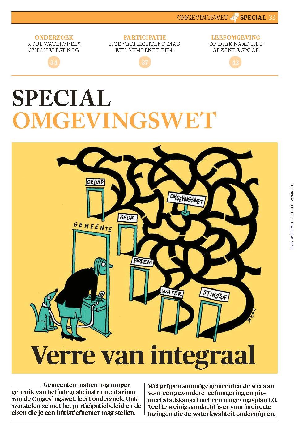 Special Omgevingswet: verre van integraal