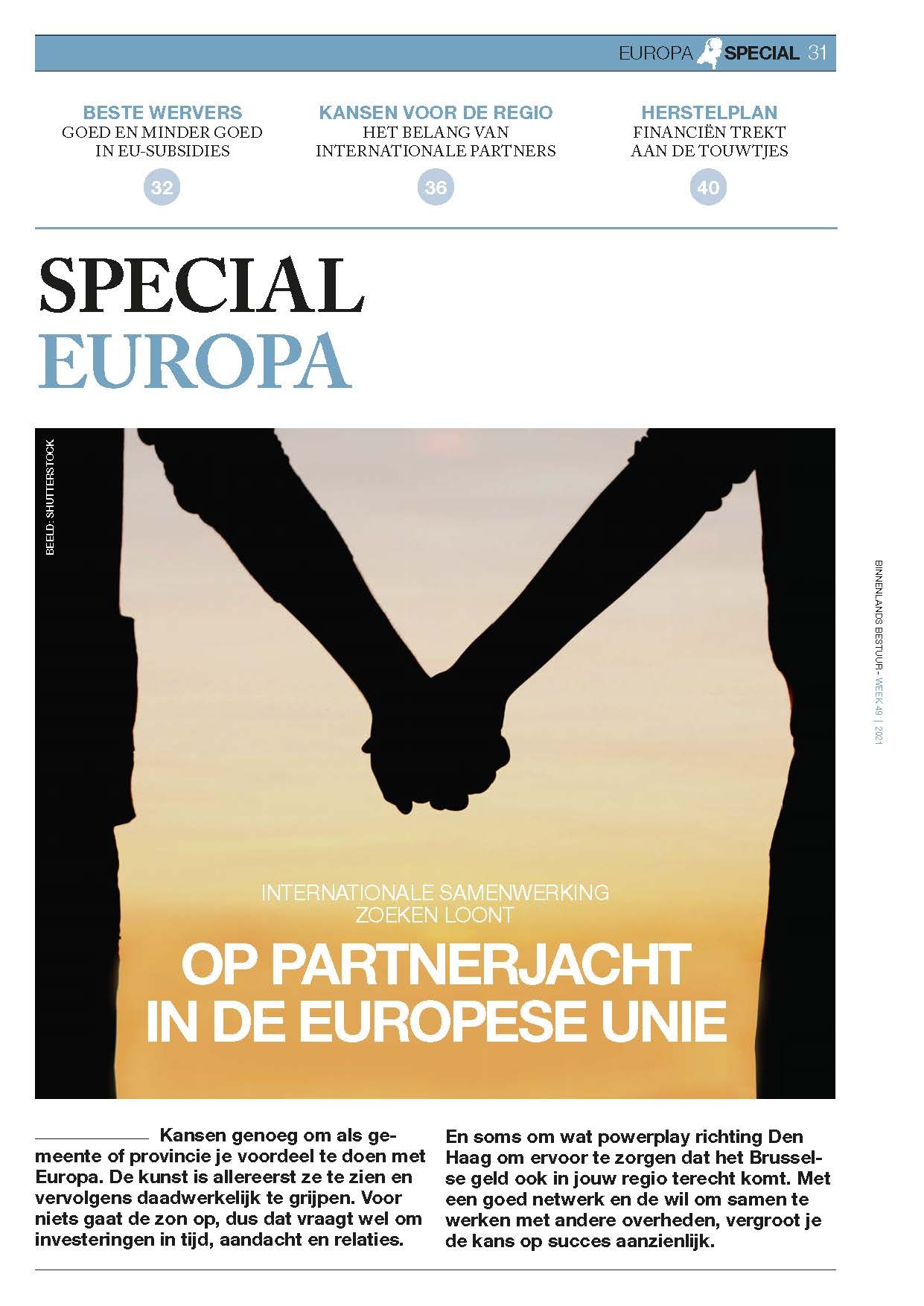 Special Europa: Op partnerjacht in de Europese Unie