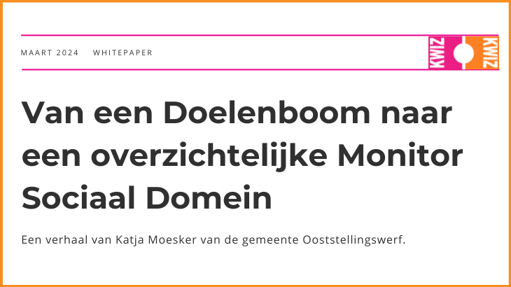Doelenboom als basis voor monitoring