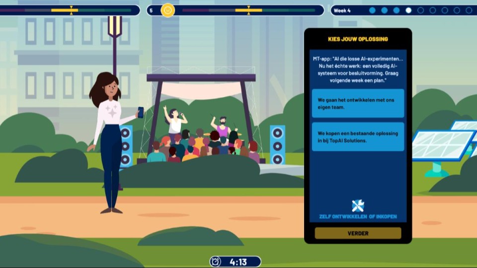 Screenshot uit de game