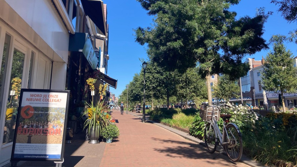 Een deel van de herinrichting van het centrum van Beverwijk.