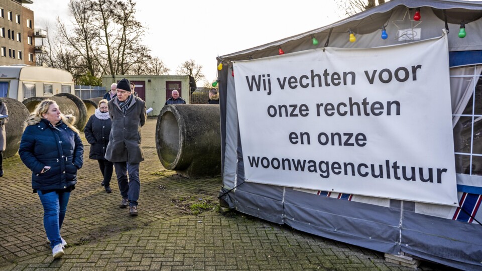 Woonwagenkampje aan de Meteorenweg in Waddinxveen in 2022
