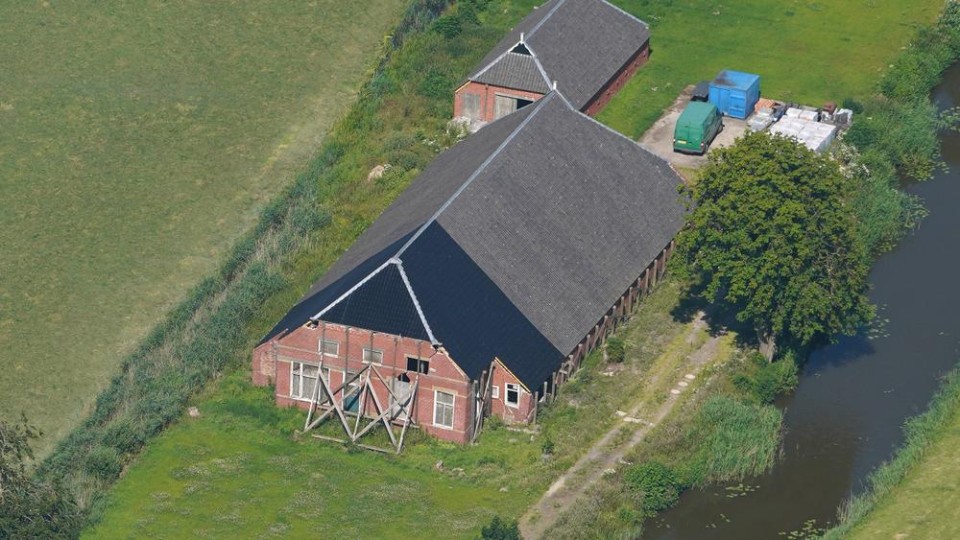 Boerderij met aardbevingsschade