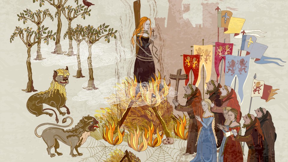 heks op brandstapel