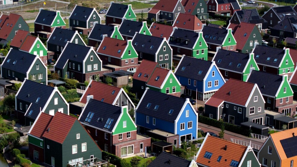 Nieuwbouwwijk Kreekrijk in Assendelft, in Noord-Holland..