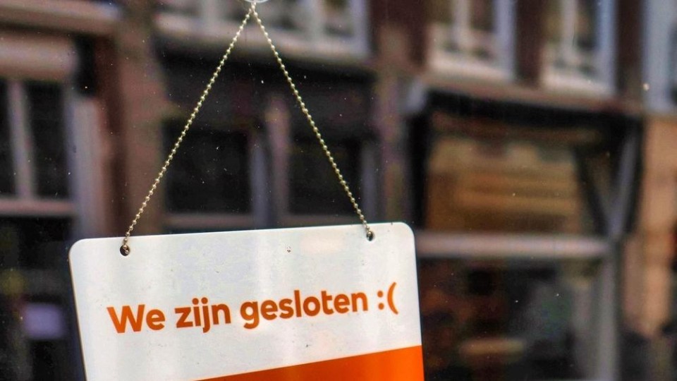 Bordje We zijn gesloten