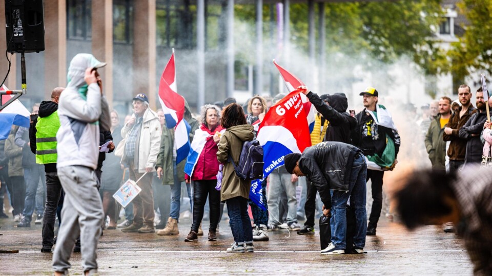 Demonstratie in Schiedam