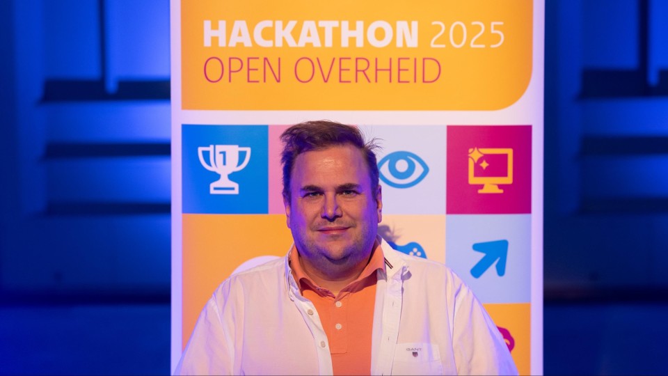 Portret van Marvin Kramer voor hackathon-banner
