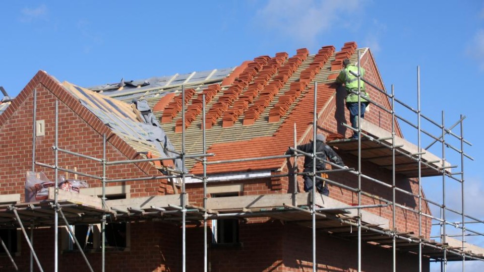 Woningen in aanbouw