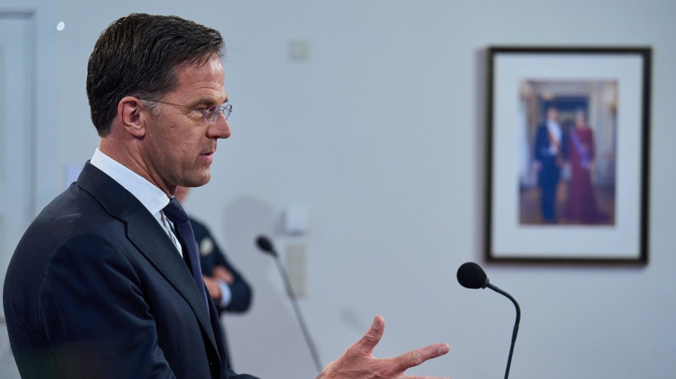 Demissionair minister-president Mark Rutte
