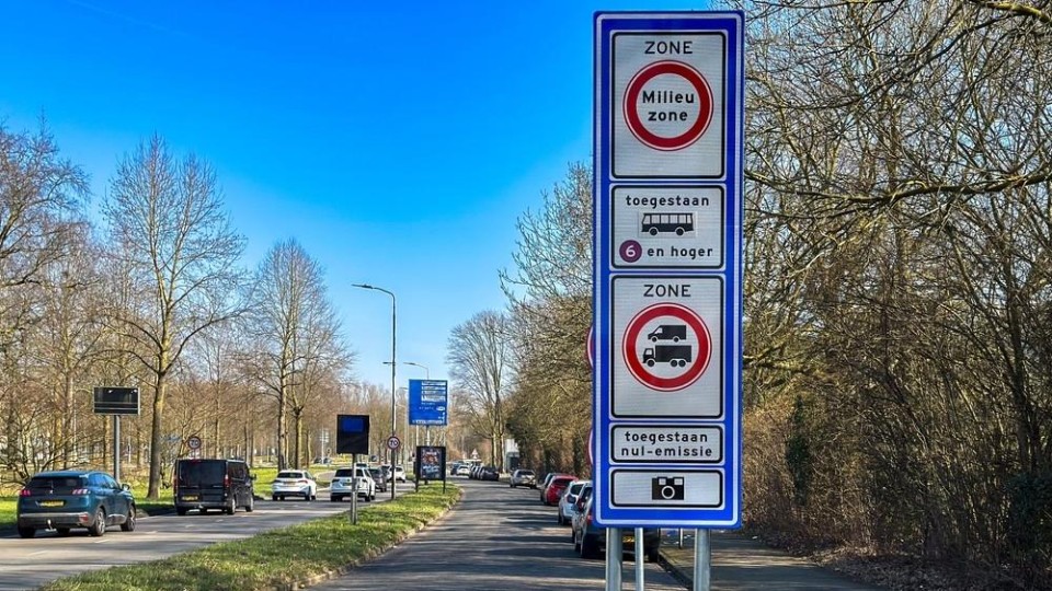 Uitstootvrije zone in Eindhoven - borden
