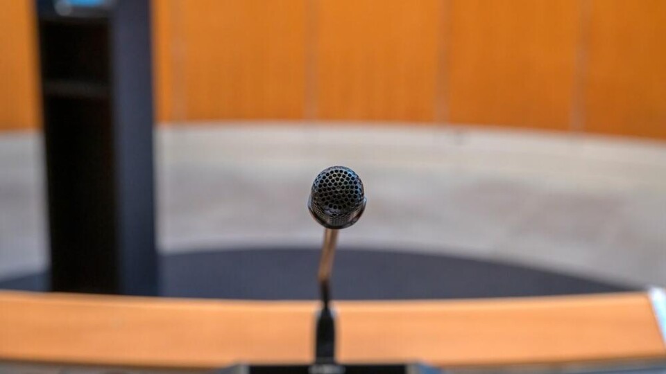 Microfoon in raadszaal